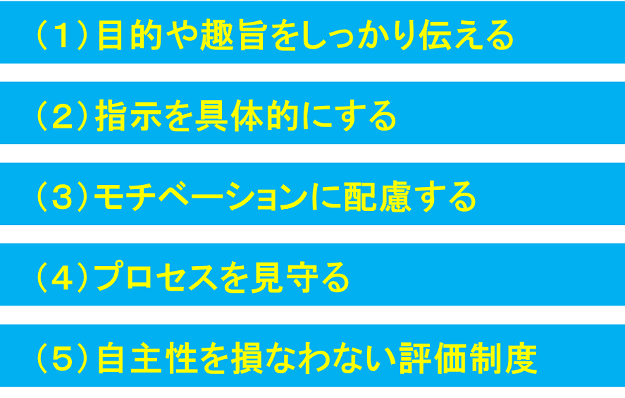 自主性を育てる仕組みづくり